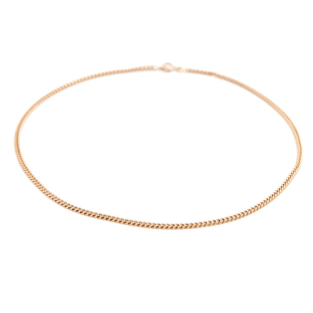 Collier Chaîne maille gourmette en or jaune - Castafiore