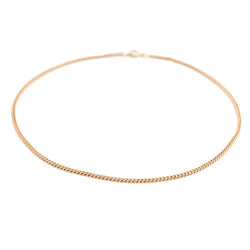 Collier Chaîne maille gourmette en or jaune - Castafiore