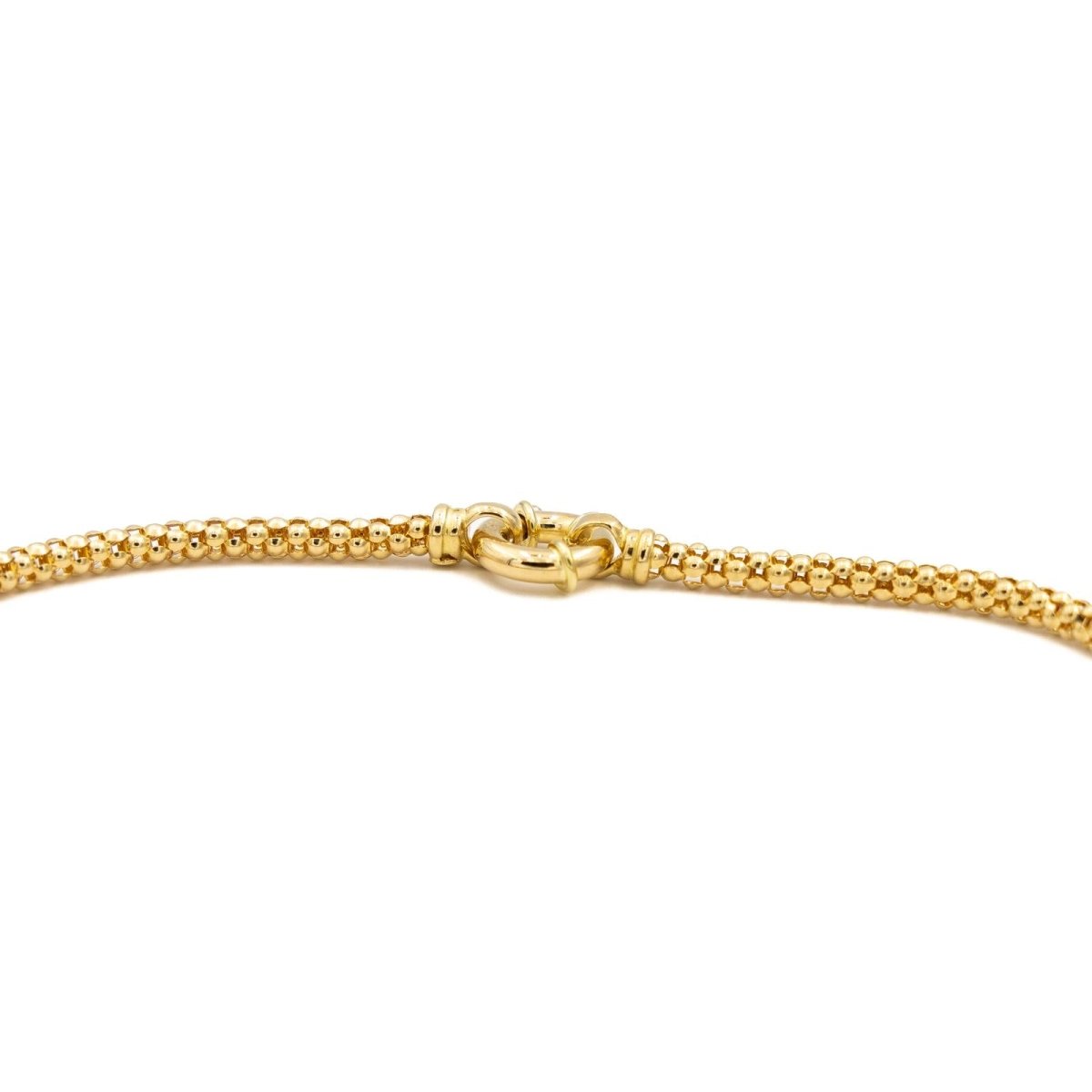 Collier Chaîne maille popcorn en or jaune - Castafiore
