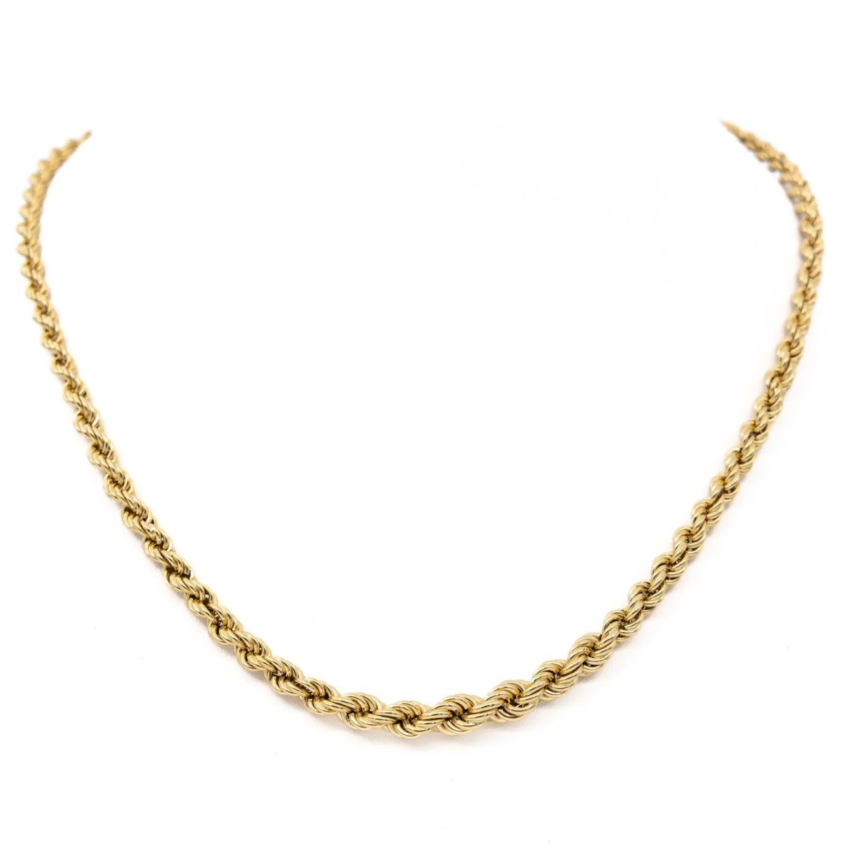 Collier Chaîne maille torsadé en or jaune - Castafiore