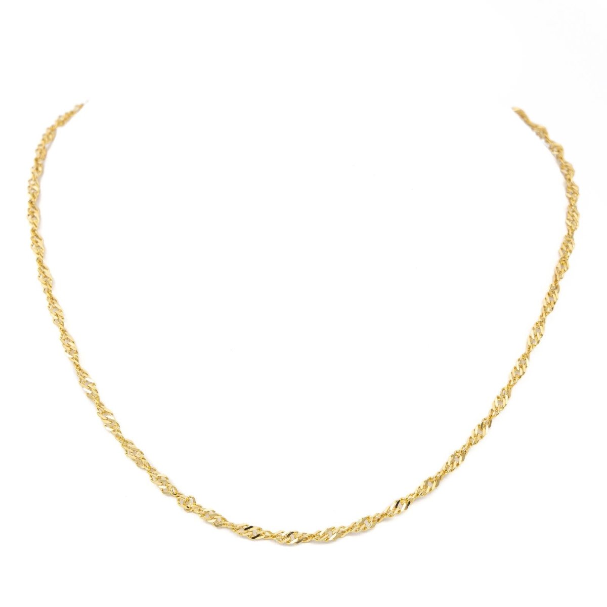 Collier Chaîne maille torsadé en or jaune - Castafiore