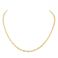 Collier Chaîne maille torsadé en or jaune - Castafiore
