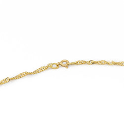 Collier Chaîne maille torsadé en or jaune - Castafiore