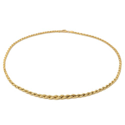 Collier Chaîne maille torsadé en or jaune - Castafiore