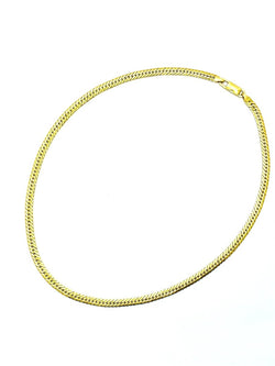 Collier Chaîne mailles plates en or jaune - Castafiore