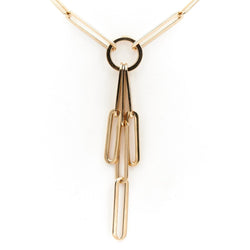 Collier Chaîne massive originale en or jaune - Castafiore