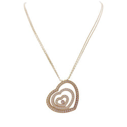 Collier Chopard, "Happy Spirit", or jaune, diamants. - Castafiore