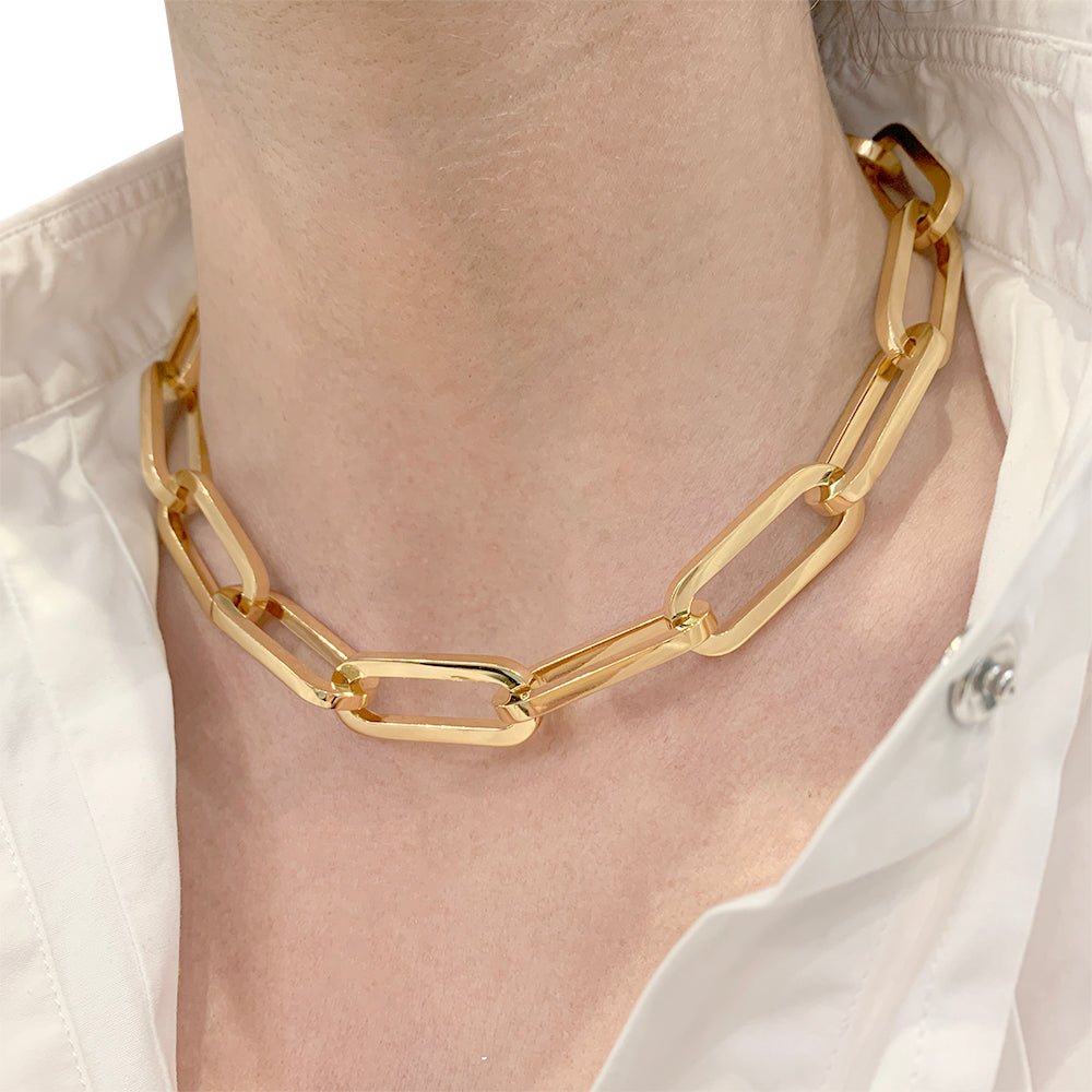 Collier Dinh Van, "Maillon", or jaune - Castafiore