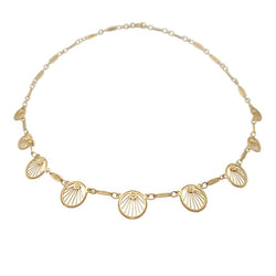 Collier draperie or jaune filigrane - Castafiore