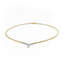 Collier en 2 ors et diamants - Castafiore