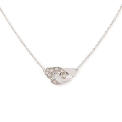 Collier en or blanc 18 carats modèle Menottes R8, DINH VAN - Castafiore