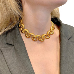 Collier en or jaune texturé - Castafiore