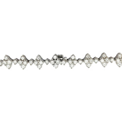 Collier fleurettes en or blanc et diamants - Castafiore