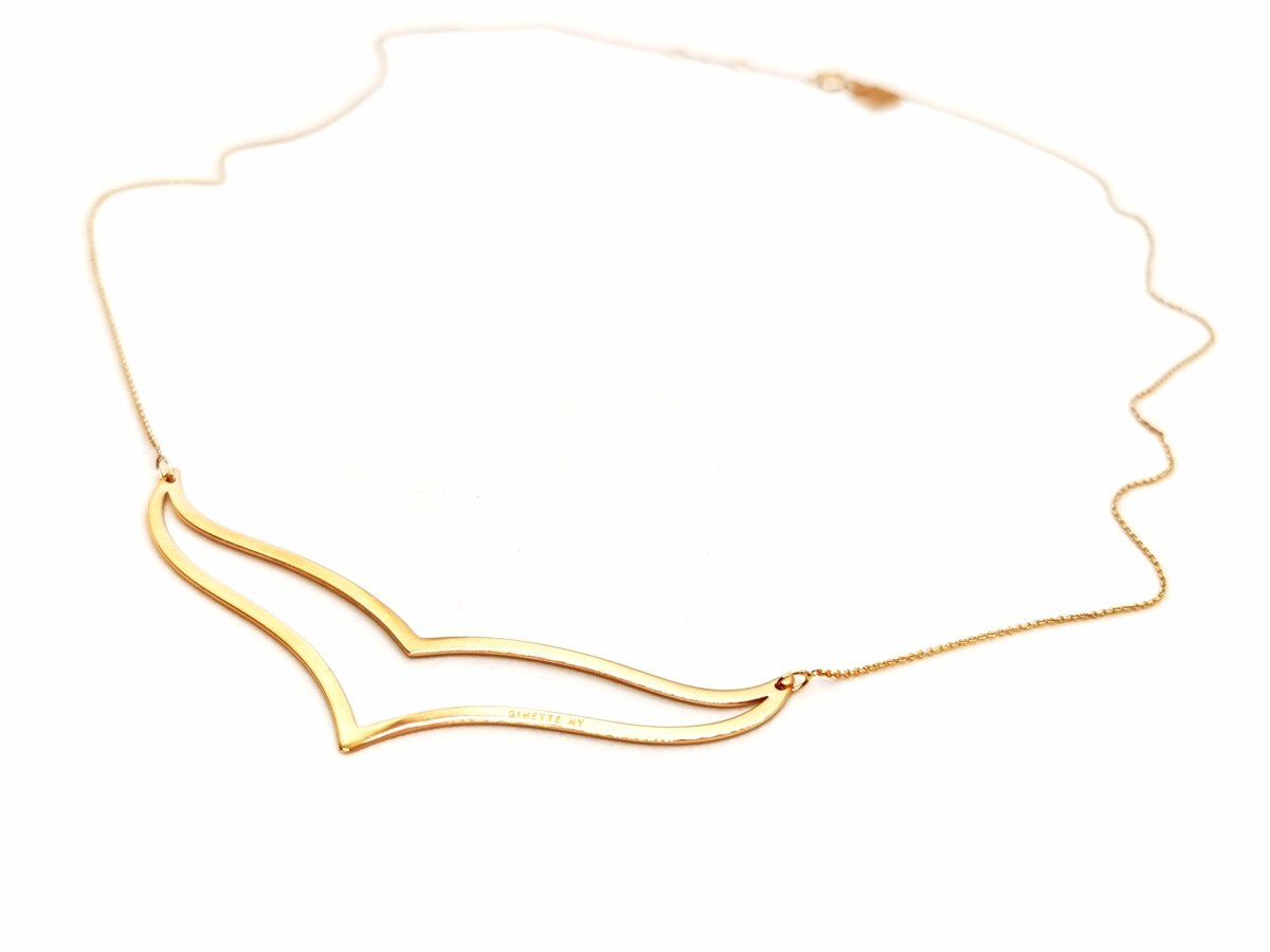 Collier GINETTE NY "Wise", en or rose - Castafiore