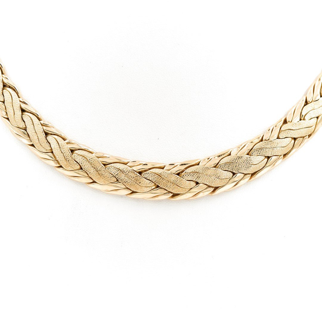 Collier Maille anglaise en or jaune - Castafiore