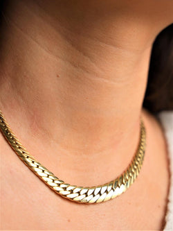 Collier Maille anglaise en or jaune - Castafiore