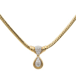 Collier Maille anglaise Or jaune Diamant - Castafiore