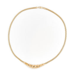 Collier Maille anglaise Or jaune Saphir - Castafiore