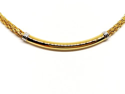 Collier Maille et jonc en 2 ors - Castafiore