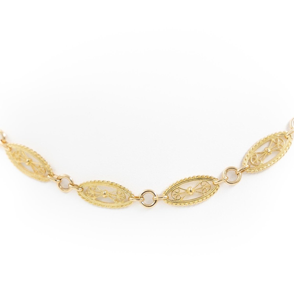 Collier Maille filigrane en or jaune - Castafiore