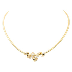 Collier Maille oméga Or jaune Diamant - Castafiore