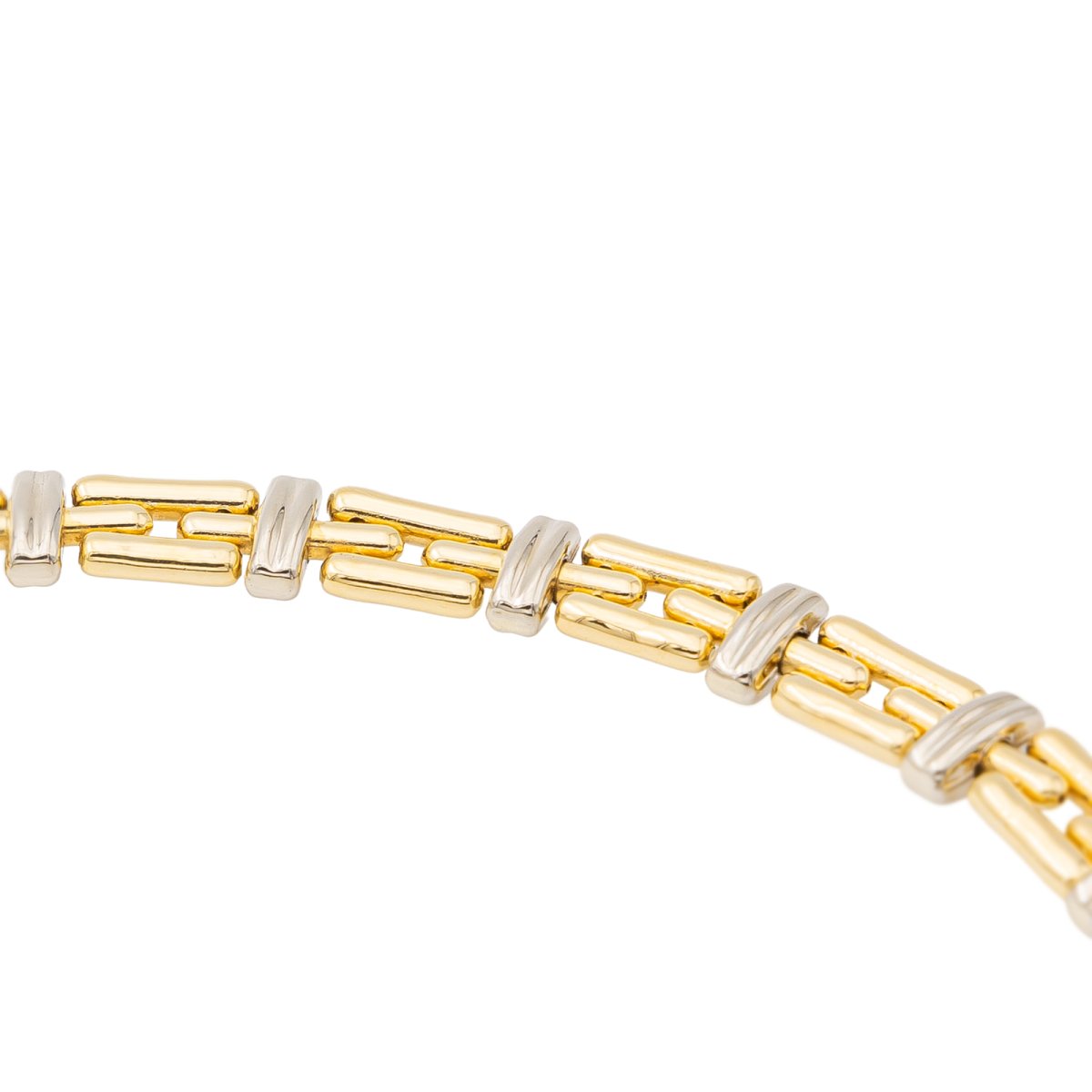 Collier Maille souple CHIMENTO en or jaune et or blanc - Castafiore