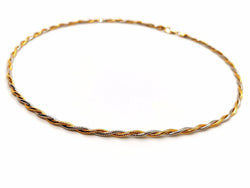 Collier Maille torsadée en 2 ors - Castafiore