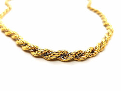 Collier Maille torsadée en 2 ors - Castafiore