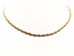 Collier Maille torsadée en 2 ors - Castafiore