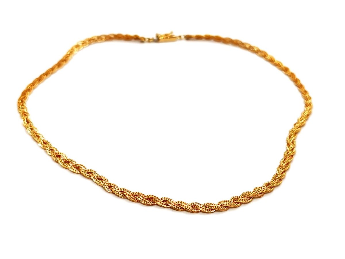 Collier Maille tressée Or jaune - Castafiore