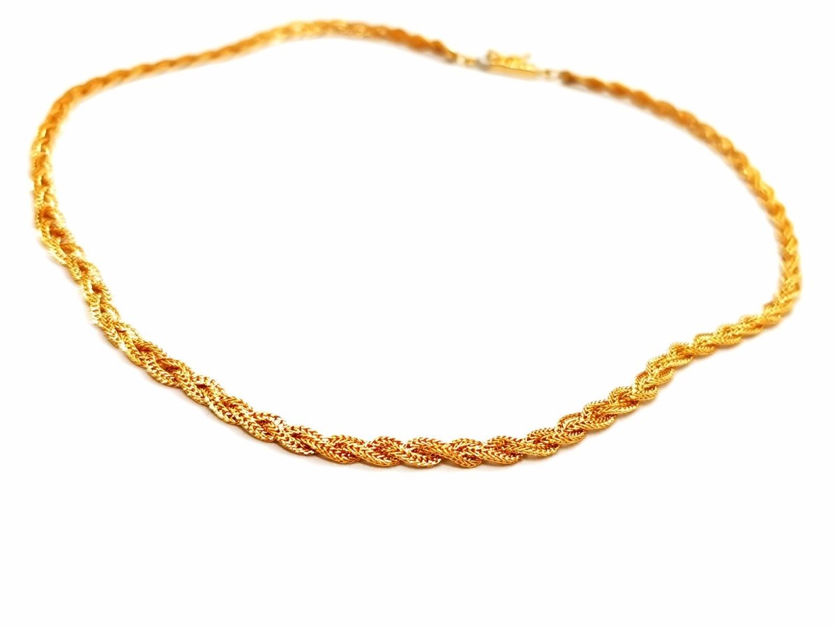 Collier Maille tressée Or jaune - Castafiore