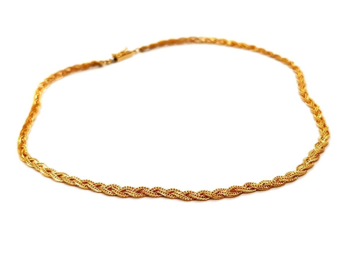 Collier Maille tressée Or jaune - Castafiore