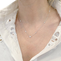 Collier or blanc et diamants - Castafiore