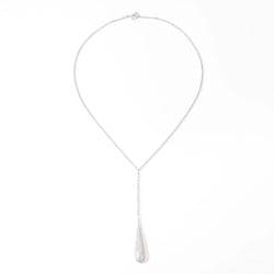 Collier or gris pavés de diamant - Castafiore