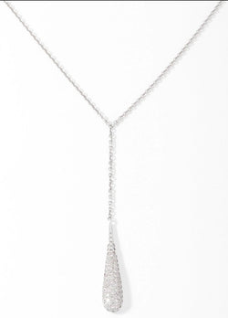 Collier or gris pavés de diamant - Castafiore