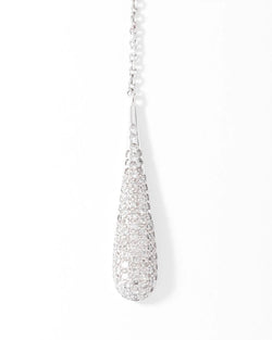 Collier or gris pavés de diamant - Castafiore