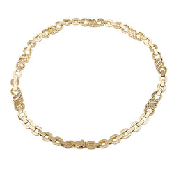 Collier or jaune, diamants. - Castafiore