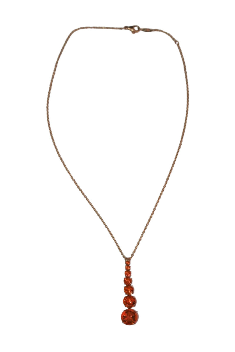 Collier Or Jaune Topazes en chute - Castafiore