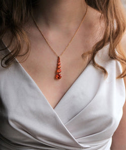 Collier Or Jaune Topazes en chute - Castafiore