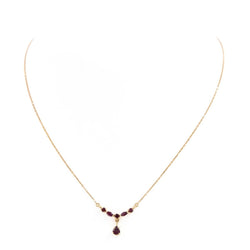 Collier Pendentif en or jaune et rubis - Castafiore