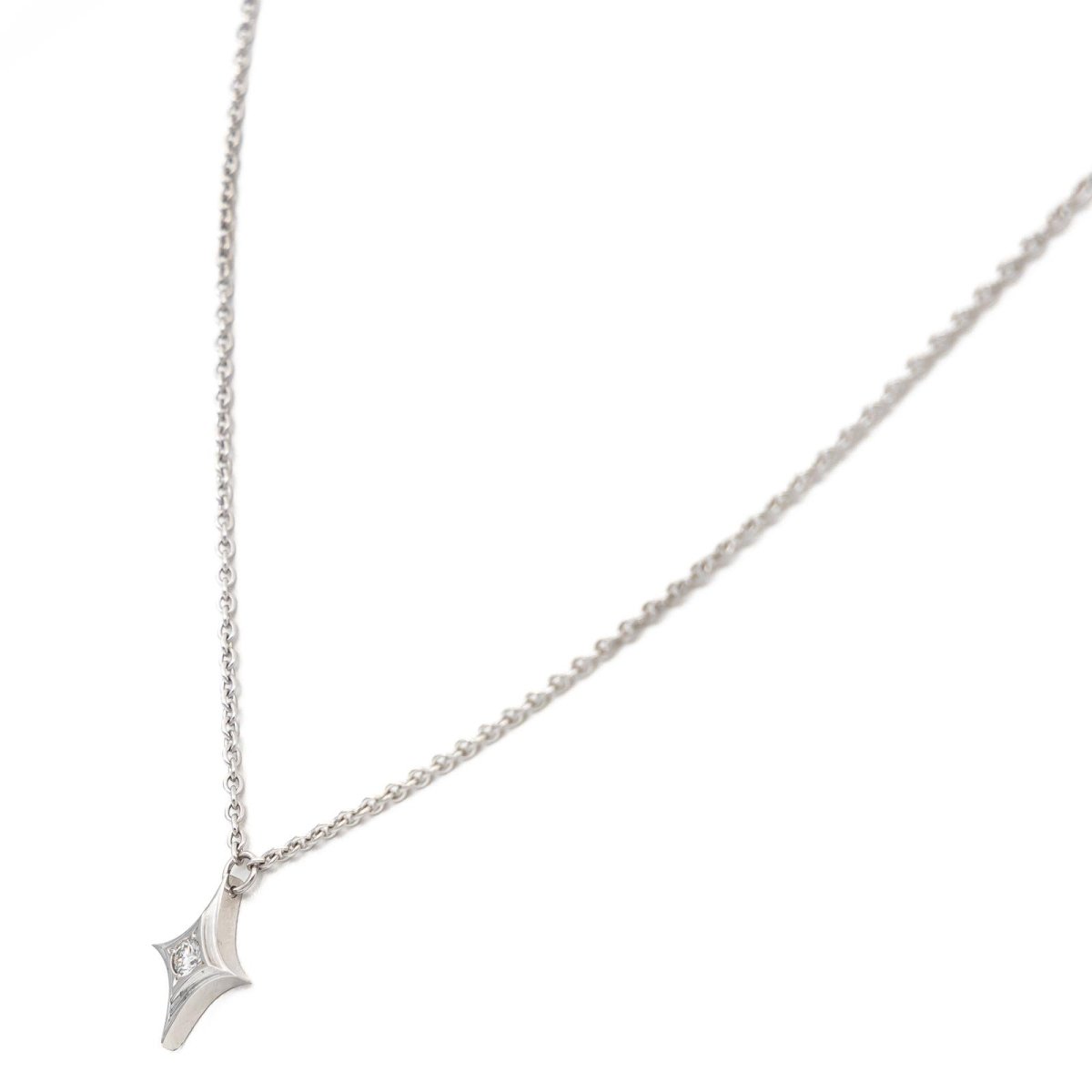 Collier Pendentif étincelle en platine et diamants - Castafiore