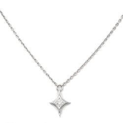Collier Pendentif étincelle en platine et diamants - Castafiore