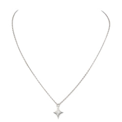 Collier Pendentif étincelle en platine et diamants - Castafiore