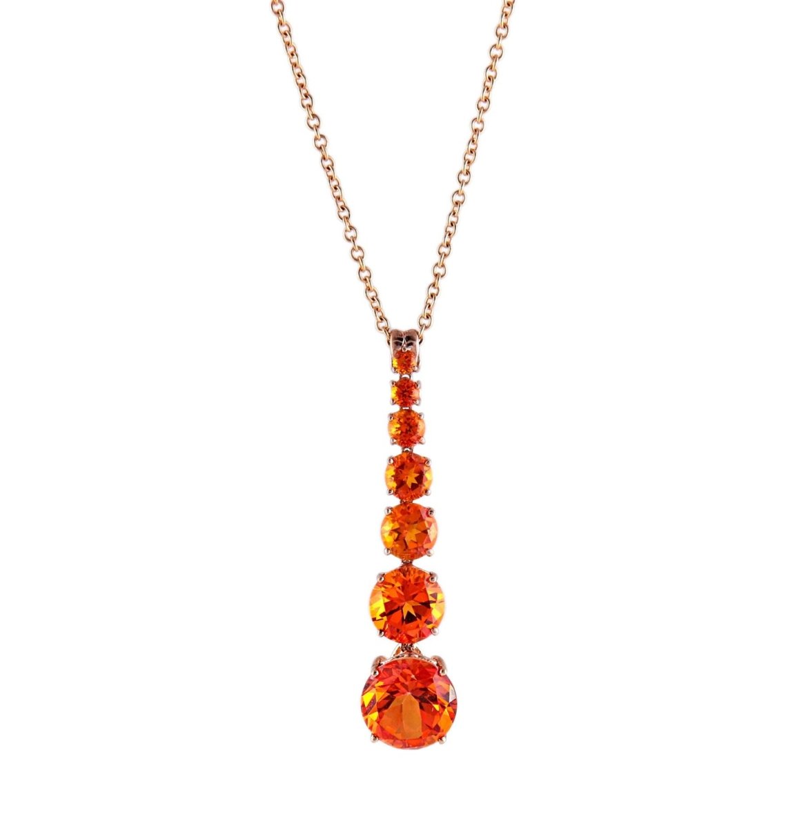 Collier Pendentif ROBERTO DEMEGLIO en or jaune et topazes - Castafiore