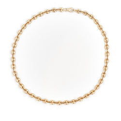 Collier Ras de cou maille en or jaune - Castafiore