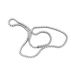 Collier rivière diamants en or blanc - Castafiore