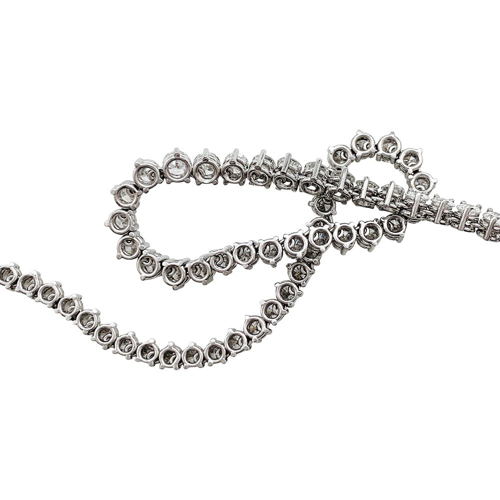 Collier rivière diamants en or blanc - Castafiore