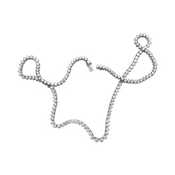 Collier rivière diamants en or blanc - Castafiore
