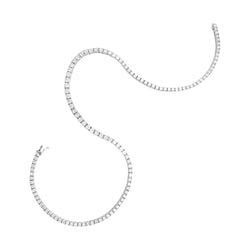 Collier rivière diamants en or blanc - Castafiore
