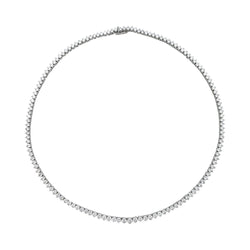 Collier rivière diamants en or blanc - Castafiore